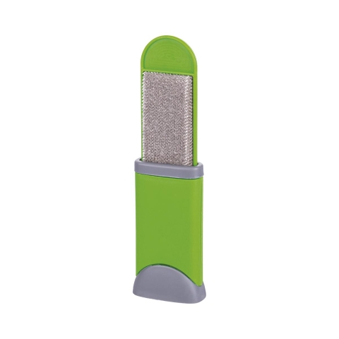 Dierenharenborstel voor stoffen met zelfreinigende basis Double Brush Aanbieding
