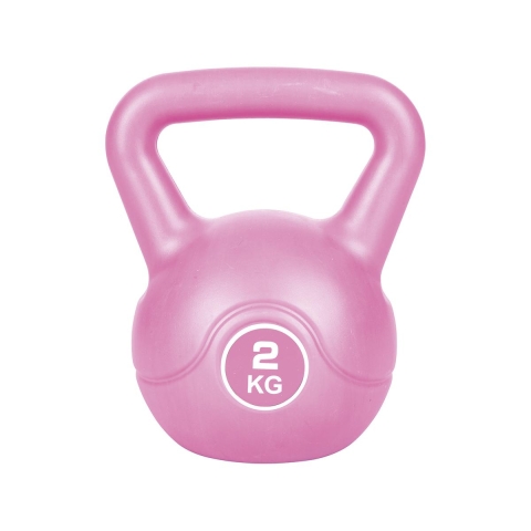 Kettlebell 2Kg avec poignée antidérapante pour exercices fitness Tibor Promotion