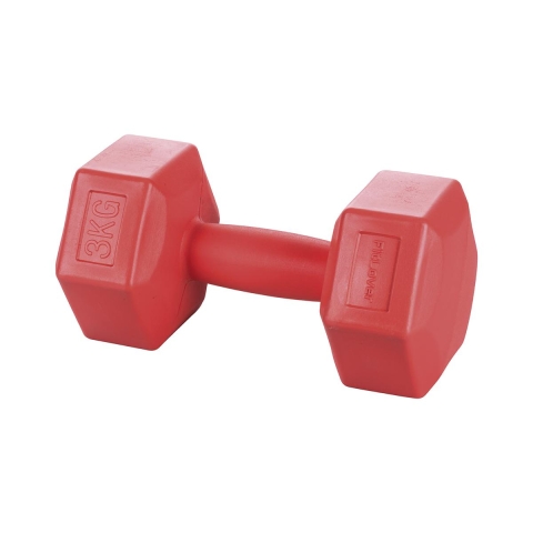 Haltère hexagonal anti-roulement 3 Kg Movara pour salle de sport Promotion