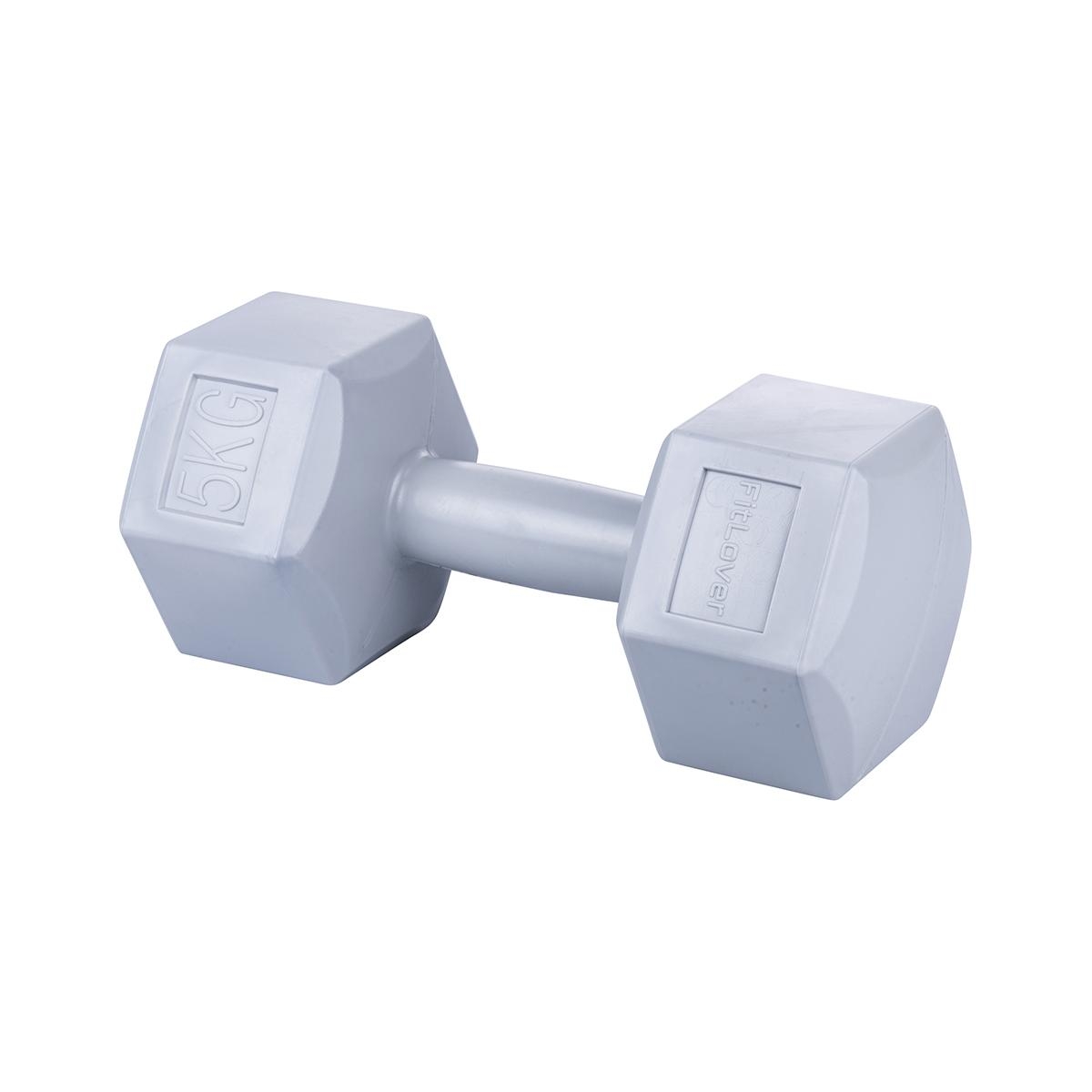 Haltère hexagonal anti-roulis 5 kg pour salle de sport Dynaro Promotion Haltère hexagonal anti-roulis 5 kg pour salle de sport Dynaro Promotion