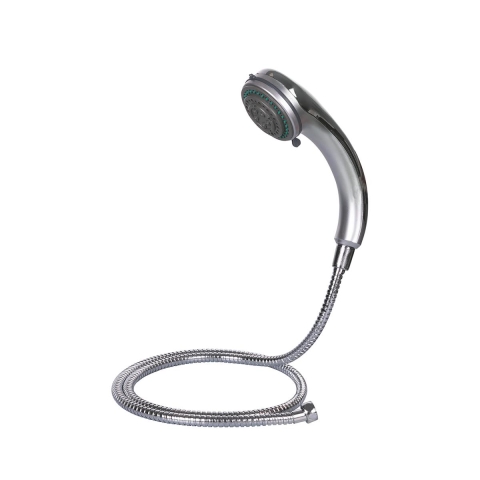 Pommeau de douche multijet avec flexible en acier satiné Kirel Promotion