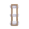 Étagère mobile 3 niveaux en bois et plastique 35x20,5x45 cm Senia Offre