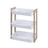 Étagère mobile 3 niveaux en bois et plastique 35x20,5x45 cm Senia Promotion