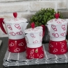 Traditionele mokapot 1 kops, aluminium, versierd Cuore Aanbod