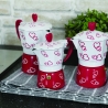 Traditionele mokapot 1 kops, aluminium, versierd Cuore Korting