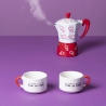 Cafetière moka traditionnelle pour 2 tasses de café en aluminium Cuore Vente