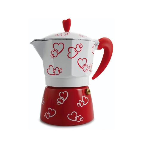 Mokapot voor 3 kopjes espresso van aluminium Cuore Aanbieding