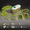 8-in-1 Keukensnijder met 12 Accessoires Dicer Chef Verkoop