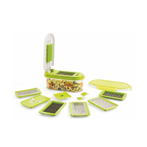 8-in-1 Keukensnijder met 12 Accessoires Dicer Chef Aanbieding