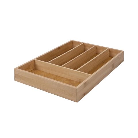 Organiseur de tiroir en bois 5 compartiments 35,5x25,5x5cm Kavira Promotion