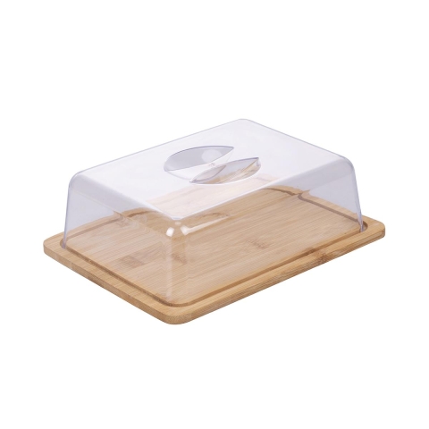 Houten kaasplank met deksel 24,2x18,8x7,5 cm Savia Aanbieding
