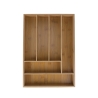Range-couverts en bois 6 compartiments 43,2x30,5x5cm Viora Vente