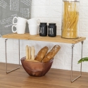 Opvouwbare houten keukenscheiding 31x18,4x15,5cm Mareka Voorraad