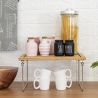 Opvouwbare houten keukenorganizer scheidingswand 32x28x15,5 cm Seluna Catalogus