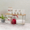 Opvouwbare houten keukenorganizer met vakken 47x18,5x22cm Kurnek Verkoop
