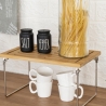 Organisateur pliable en bois pour cuisine 32x28x15,5cm Seluna Caractéristiques