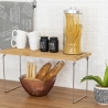 Organisateur de cuisine pliable en bois 47x18,5x22cm Kurnek Catalogue