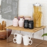 Organisateur de cuisine pliable en bois 47x18,5x22cm Kurnek Prix