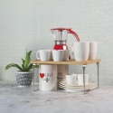 Organisateur pliable en bois pour cuisine 32x28x15,5cm Seluna Dimensions