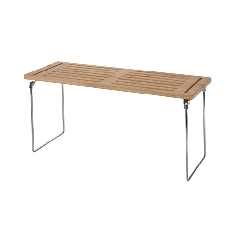 Organisateur de cuisine pliable en bois 47x18,5x22cm Kurnek Promotion