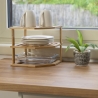 Hoekplank keuken 3 lagen hout 25x25x23cm Tolvak Catalogus