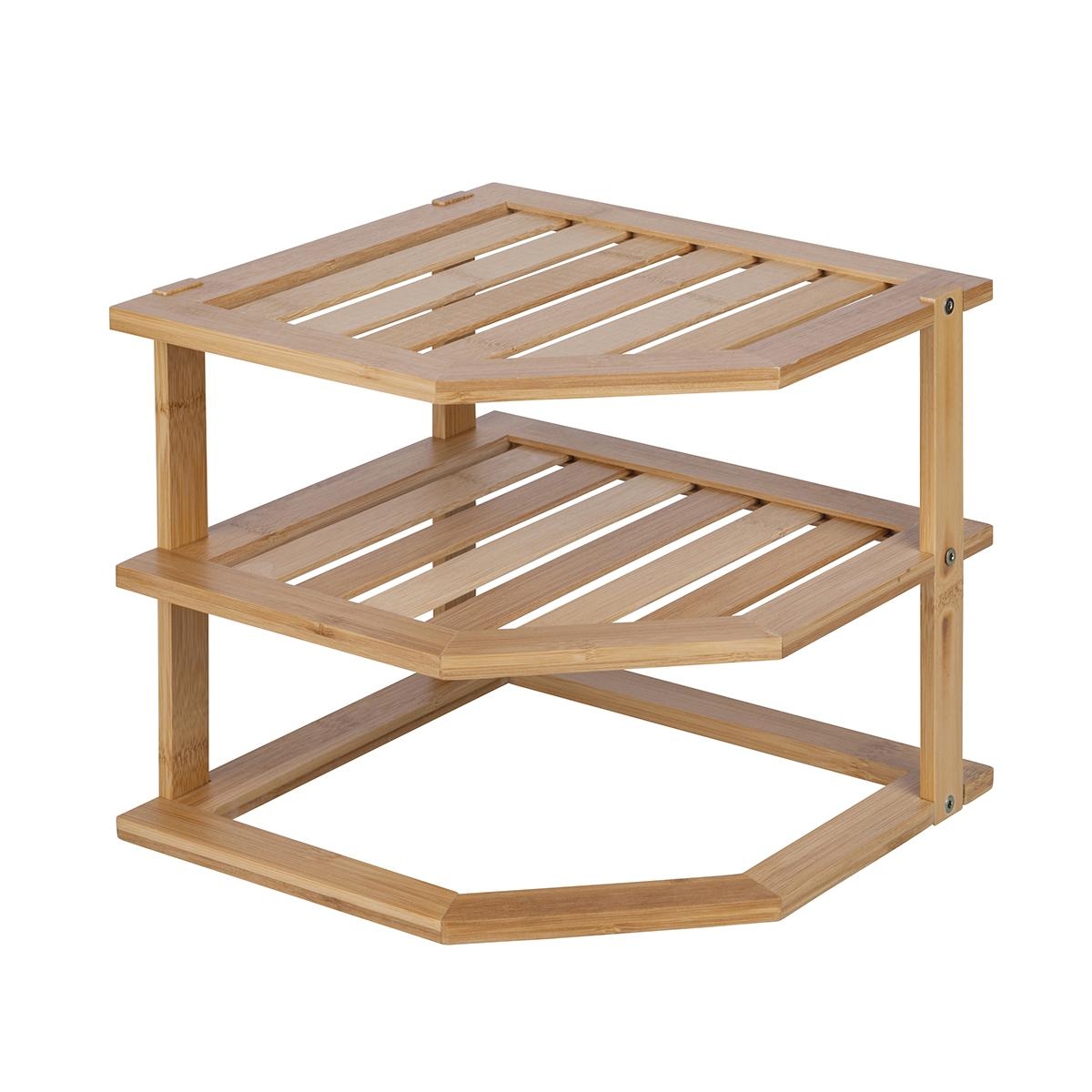 Hoekplank keuken 3 lagen hout 25x25x23cm Tolvak Aanbieding Hoekplank keuken 3 lagen hout 25x25x23cm Tolvak Aanbieding