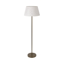 Lampe sur pied en métal satiné abat-jour blanc Kirosh Promotion