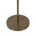 Lampe sur pied en métal satiné abat-jour blanc Kirosh Offre