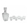 Ensemble bouteille en verre pour liqueur + 6 verres Diamante Promotion