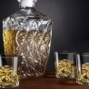 Ensemble bouteille en verre pour liqueur + 6 verres Diamante Vente