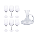Coffret dégustation vin 6 verres + carafe en verre Royal Set Promotion