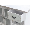 Shabby chic houten kast met 5 lades en 3 deuren Decapé Korting
