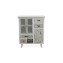 Shabby chic houten kast met 5 lades en 3 deuren Decapé Catalogus