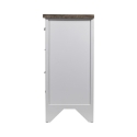 Commode shabby chic en bois 8 tiroirs 65x37x81cm Sardinia Offre