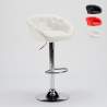 Tabouret Haut de bar cuisine industriel similicuir chesterfield Tucson Design Réductions