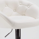 Tabouret Haut de bar cuisine industriel similicuir chesterfield Tucson Design 
