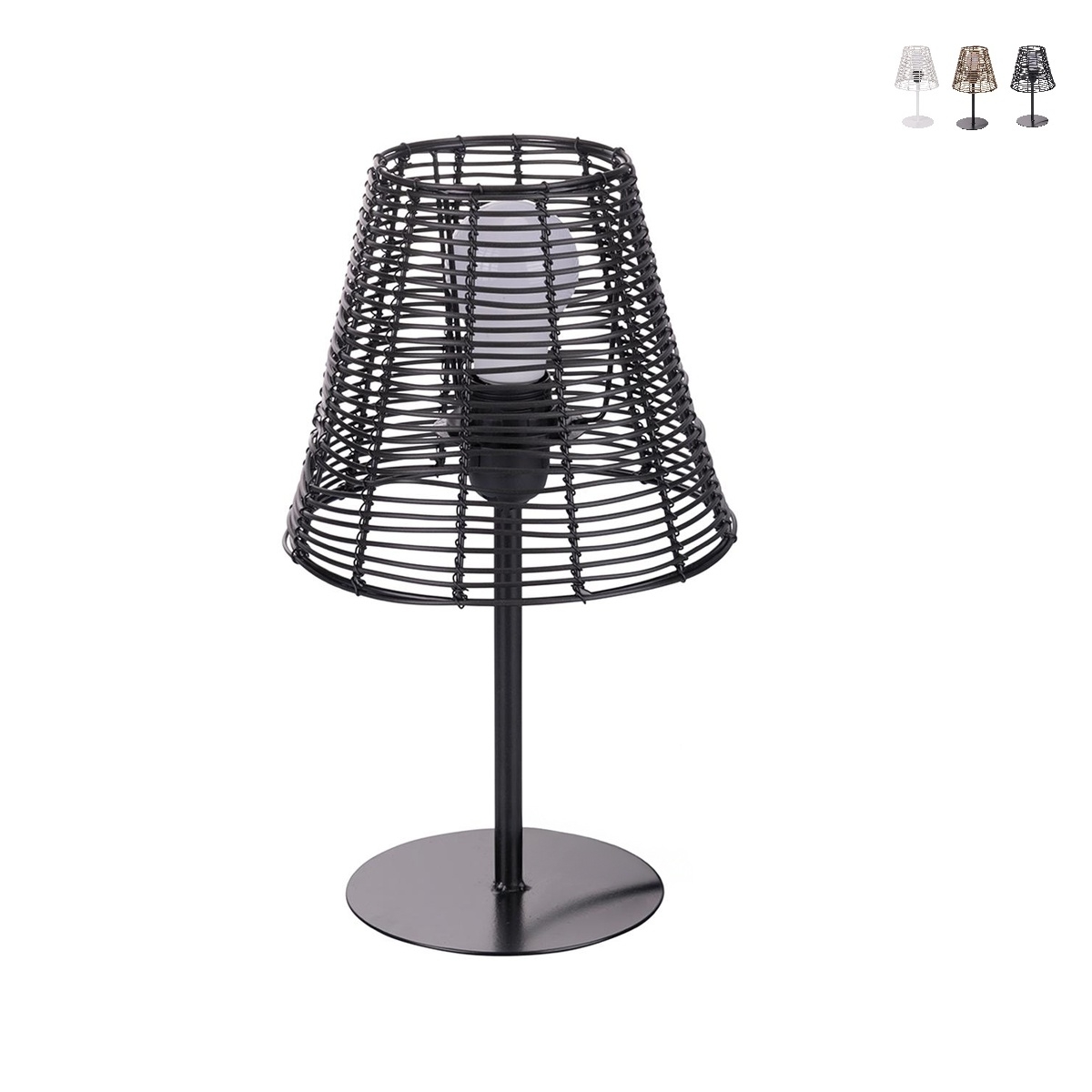 Lampe de bureau effet effet rotin Sayura Promotion Lampe de bureau effet effet rotin Sayura Promotion