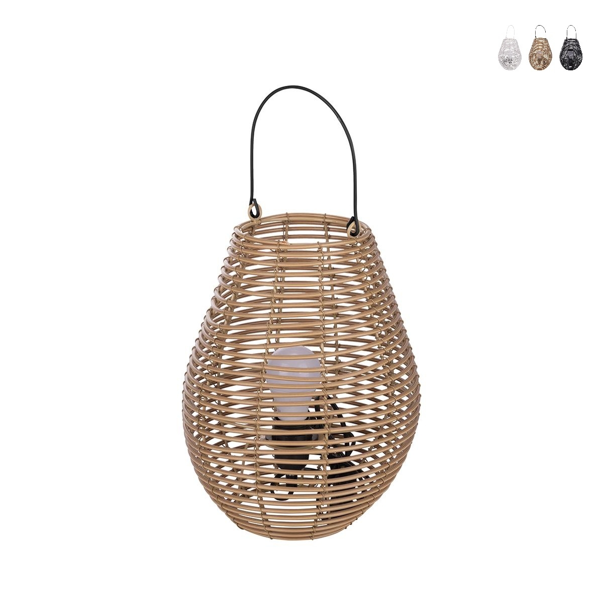 Suspension en forme d'amphore effet rattan h34cm Lumezi Promotion Suspension en forme d'amphore effet rattan h34cm Lumezi Promotion