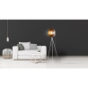 Lampe sur pied trépied en métal orientable Industry Prix