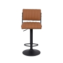 Ensemble de 2 tabourets de bar pivotants en similicuir style industriel Teyama Réductions
