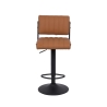 Ensemble de 2 tabourets de bar pivotants en similicuir style industriel Teyama Réductions