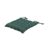 Coussin de chaise de cuisine avec liens 40x40 cm effet lin Alara 