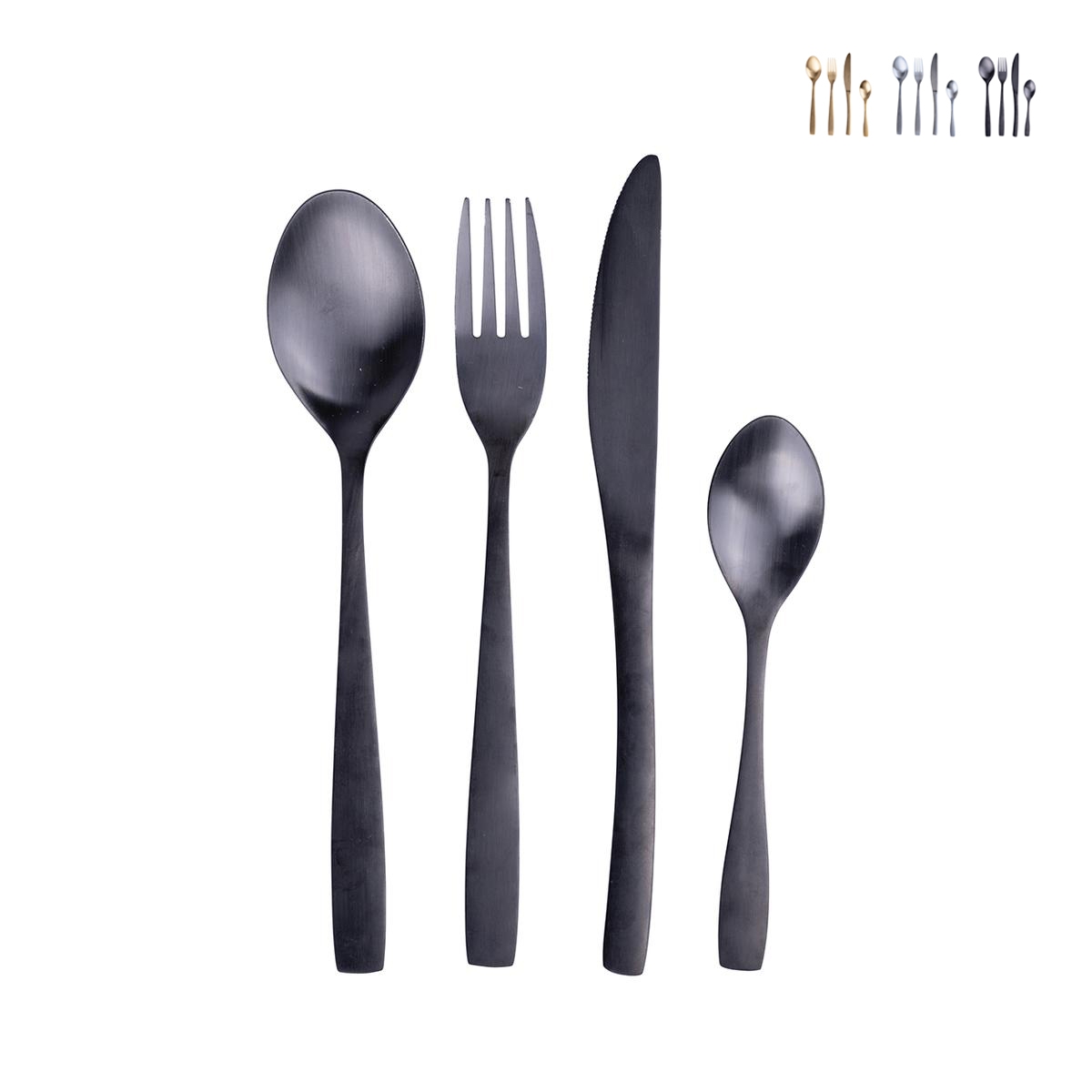 Set de 16 couverts en acier inoxydable 18/0 finition satinée Manhattan Promotion Set de 16 couverts en acier inoxydable 18/0 finition satinée Manhattan Promotion