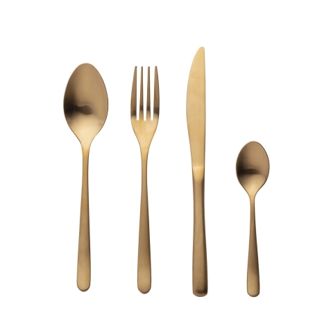 Set de 24 couverts en acier inoxydable 18/0 finition satinée Milano Promotion