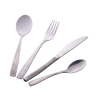 Set de 24 couverts en acier inoxydable 18/0 argenté satiné Alyson Vente