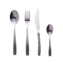 Set de 24 couverts en acier inoxydable 18/0 argenté satiné Alyson Promotion