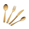 Set de 16 couverts en acier inoxydable satiné à manche martelé Harlem Offre