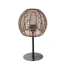 Lampe de table avec abat-jour en fils effet rotin Tashik Vente