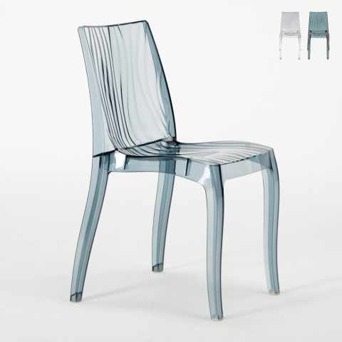 Transparante in polycarbonaat stapelbare stoelen Grand Soleil Dune Aanbieding