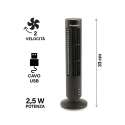 Ventilateur tour et de table USB 2 vitesses 2,5 W Deskfan Réductions